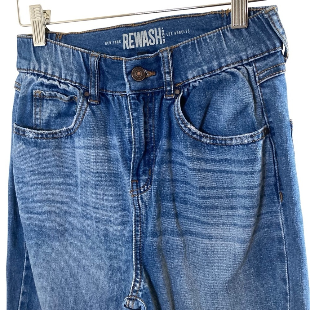 Rewash Skinny Jeans Size 3 / 26 Blue Raw Hem Stretch Denim - Picture 2 of 12